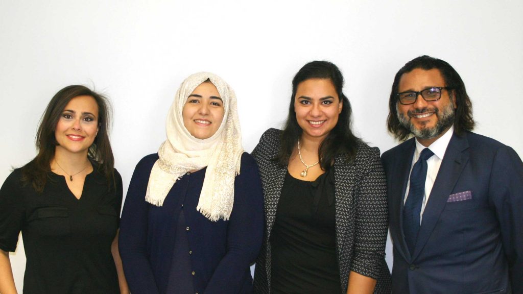 Recipients of the full-ride Hani Farsi Graduate Scholarship Fund